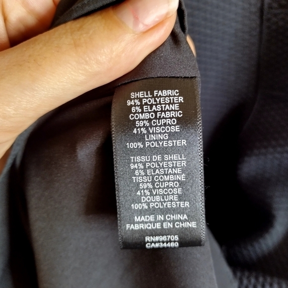 REBECCA TAYLOR Stacy Fit-&-Flare Flounce Black contrast skirt sleeveless Dress 6 - Picture 8 of 10